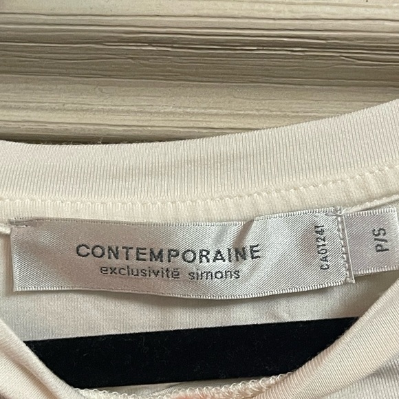 Contemporaine exclusivitë simons white front knot top - Picture 5 of 5